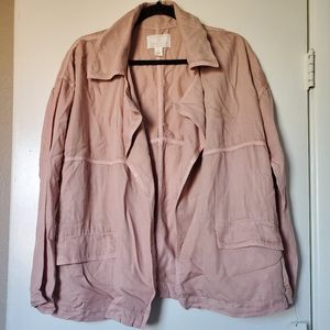 Pink Cotton Light Jacket